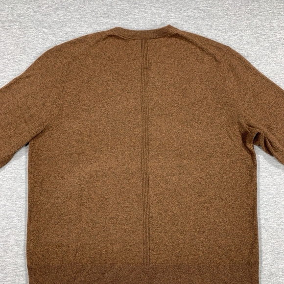 Theory 100% Cashmere Men's Brown Crewneck Sweater - Picture 6 of 10